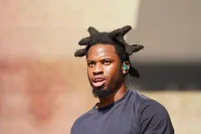 Jun 19, 2022; Washington, DC, USA; Denzel Curry performs on the Sun Stage during the Something in the Water music festival in