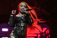 Ice Spice performs in the Mojave tent at the Coachella Valley Music and Arts Festival in Indio, Calif., April 13, 2024.