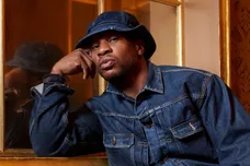 "Devotion" star Jonathan Majors poses for a portrait at the Paramount Theater in Charlottesville, Va., during the Virginia
