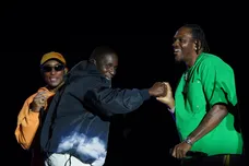 Jun 18, 2022; Washington, DC, USA; Grammy award-winning artist Pharrell Williams is joined by guest artists The Clipse and