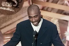 Feb 28, 1996; Los Angeles, CA, USA ; FILE PHOTO; Music entertainer Tupac Shakur presents an award at the 38th Annual Grammy