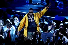 Feb 17, 2019; Charlotte, NC, USA; Recording artist Meek Mill performs before the 2019 NBA All-Star Game at Spectrum Center.