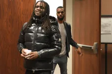 Keith Cozart, also known as Chief Keef, leaves court on Friday, April 26, 2019, in Sioux Falls.

Cozart3