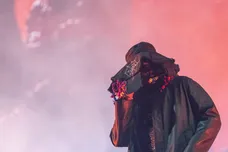 Young Thug arrives on the Coachella stage during Weekend 1 of the Coachella Valley Music and Arts Festival in Indio, Calif.,