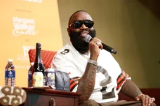 Mississippi native rapper and music executive Rick Ross speaks during an artist-in-conversation talk at Galloway United