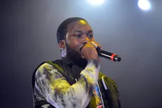 June 2, 2019; East Rutherford, NJ, USA; Meek Mill performs during Hot 97's Summer Jam concert at MetLife Stadium on Sunday, June