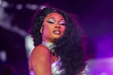 Megan Thee Stallion performs on the main stage at the Coachella Valley Music and Arts Festival in Indio, Calif., Saturday, April