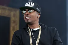 May 17, 2014; Baltimore, MD, USA; Hip-hop artist Nas performs before the 139th Preakness Stakes at Pimlico Race Course.