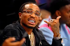 Feb 16, 2019; Charlotte, NC, USA; Recording art Quavo of the Migos during the Skills Challenge during the NBA All-Star Saturday