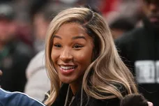 Savannah James, wife of LeBron James, was on hand during the Ohio Play-by-Play Classic on Dec. 17 at Nationwide Arena. Her sons