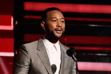 Jan 26, 2020; Los Angeles, CA, USA;   John Legend introduces a performance of   I Sing the Body Electric   during the 62nd