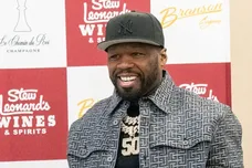 Feb 21, 2024; Paramus, NJ, USA; 50 Cent meets Wow the Cow. Musician and entrepreneur Curtis '50 Cent' Jackson attends a meet and