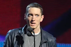 Feb 13, 2011; Los Angeles, CA, USA;  Recording artist Eminem performs at the 2011 Grammy Awards. Mandatory Credit: Robert