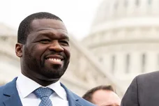 Jun 5, 2024; Washington, DC, USA; Recording artist Curtis “50 Cent” Jackson and attorney Ben Crump discuss increasing minority