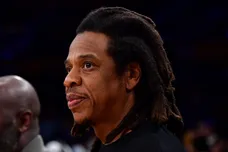 Feb 7, 2023; Los Angeles, California, USA; Recording artist Jay-Z attends the game between the Los Angeles Lakers and the