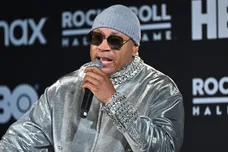 Oct 30, 2021; Cleveland, OH, USA; LL Cool J talks to the media during the Rock and Roll Hall of Fame Induction Ceremony at