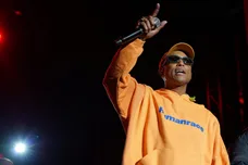 Jun 18, 2022; Washington, DC, USA; Grammy award-winning artist Pharrell Williams performs at the Sun Stage during the Something