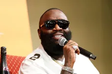 Mississippi native rapper and music executive Rick Ross speaks during an artist-in-conversation talk at Galloway United