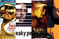 Posters: "Fear & Loathing in Las Vegas"; "Sneaky Pete"; "Tupac: Resurrection"; "Ramy"