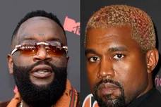 Jamie McCarthy/Getty Images (Ross), Dominik Bindl/Getty Images (Kanye)