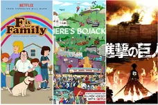 Movie Posters via IMDB / F Is For Family, Bojack Horseman, Attack On Titan