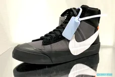 Image Via <a href='https://sneakernews.com/2018/08/21/off-white-nike-blazer-all-hallows-eve-grim-reaper/' rel="nofollow noopener" target='_blank'>SneakerNews</a>