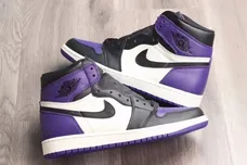 Image Via <a href='https://sneakerbardetroit.com/air-jordan-1-court-purple-555088-501-release-date/' rel="nofollow noopener" target='_blank'>SBD</a>
