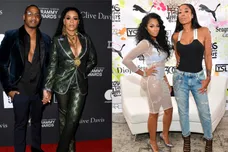 Stevie J & Faith Evans: Jon Kopaloff/Getty Images, Mimi & Karlie: Prince Williams/Getty Images for PUMA