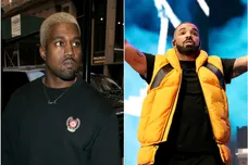 Kanye via Marc Piasecki/GC Images, Drake via Christopher Polk/Getty Images for Coachella