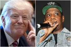 Trump via Olivier Douliery-Pool/Getty Images, Jay-Z via Matt Winkelmeyer/Getty Images