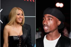 Cardi via Matt Winkelmeyer/Getty Images for GQ, 2pac via Al Pereira/Michael Ochs Archives/Getty Images