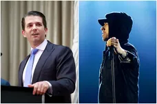 Donald Trump Jr. Via Jeff Vinnick/Getty Images, Eminem Via Dave J Hogan/Getty Images for MTV