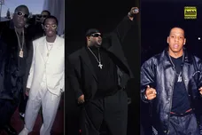 Diddy & Biggie: Ron Galella, Ltd./Ron Galella Collection via Getty Images; Sauce Money: KMazur/WireImage/Getty Images; Jay-Z: Jeff Kravitz/FilmMagic, Inc/Getty Images