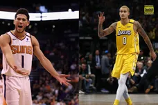 Kyle Kuzma: Ronald Martinez/Getty Images; Devin Booker: Christian Petersen/Getty Images