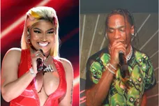 Nicki via Frederick M. Brown/Getty Images for BET, Travis via Jerritt Clark/Getty Images for Remy Martin