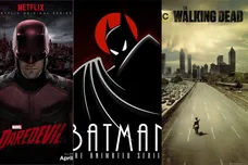 Official posters for "Daredevil," "Batman" and "The Walking Dead"