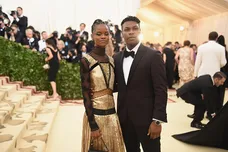 Actors Letitia Wright and John Boyega attend the Heavenly Bodies: Fashion & The Catholic Imagination Costume Institute Gala at The Metropolitan Museum of Art on May 7, 2018 in New York City.