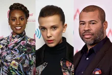 Issa Rae via Tommaso Boddi/Getty Images , Millie Bobby Brown via Astrid Stawiarz/Getty Images, Jordan Peele via Alberto E. Rodriguez/Getty Images