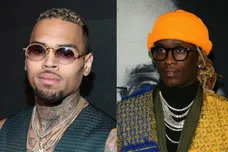 Chris Brown: Jonathan Leibson/Getty Images; Young Thug: Jean Baptiste Lacroix/Getty Images