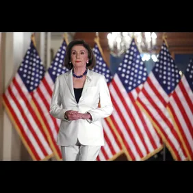 House Leader Nancy Pelosi Speaks To Press On The Status Of The Impeachment Inquiry