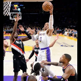 Portland Trail Blazers v Los Angeles Lakers