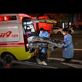 SKOREA-ACCIDENT-HALLOWEEN