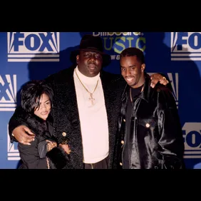 Notorious B.I.G. AKA Biggie Smalls Receives Billboard Music Award.