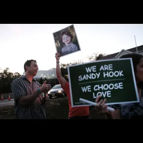 Vigil Held In Newtown, Connecticut For Las Vegas Shooting Victims