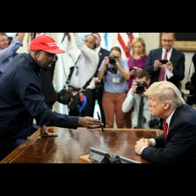 President Trump Hosts Kanye West And Former Football Player Jim Brown At The White House