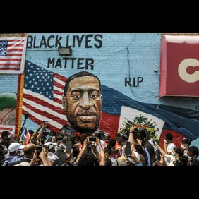 George Floyd's Brother Attends Unveiling Of Memorial Portrait In Brooklyn