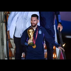 FIFA World Cup Qatar 2022 Winners Arrive to Buenos Aires