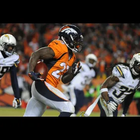 Denver Broncos versus the San Diego Chargers