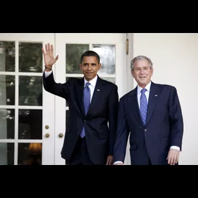 Bush Welcomes President-Elect Obama To White House