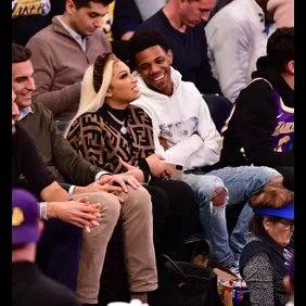 Celebrities Attend Los Angeles Lakers v New York Knicks Game